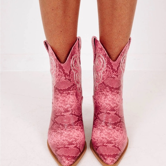 Billini Simara Booties - Pink Snake - Picture 8 of 8